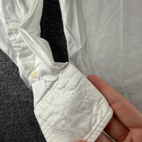 Gitman Bros TTX Pinpoint USA Point Cotton Oxford 15.5 35 White Button Up Men - Picture 9 of 16